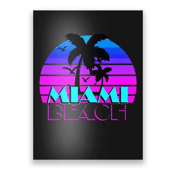 Vintage Miami Beach Novelty I Love Miami Miami Poster