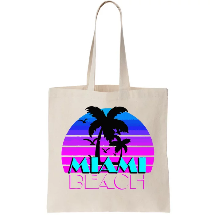 Vintage Miami Beach Tote Bag