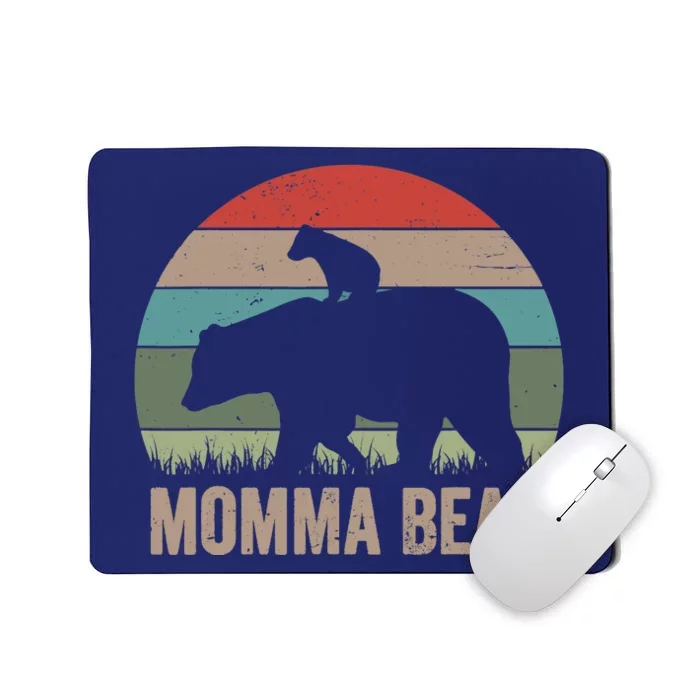 Vintage Momma Bear Funny Mothers Day Mousepad