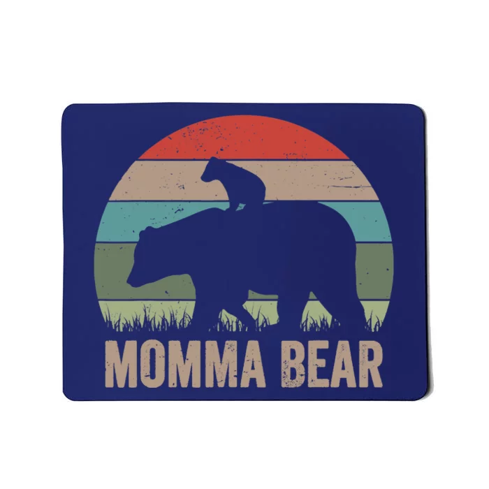 Vintage Momma Bear Funny Mothers Day Mousepad