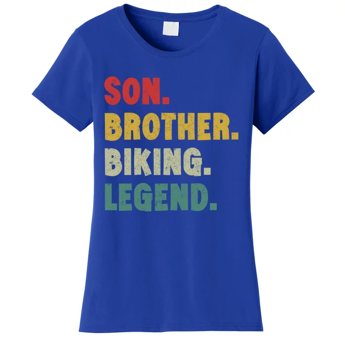 Vintage Mountain Biking Cycling Gift For Him Brother And Son Gift Women's T-Shirt