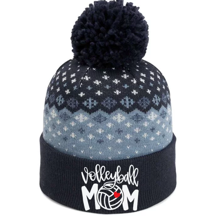 Volleyball Mom Cute Mom Life Volleyball Game Day Cheer Mom The Baniff Cuffed Pom Beanie