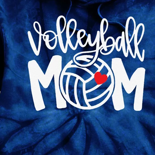 Volleyball Mom Cute Mom Life Volleyball Game Day Cheer Mom Tie Dye Hoodie