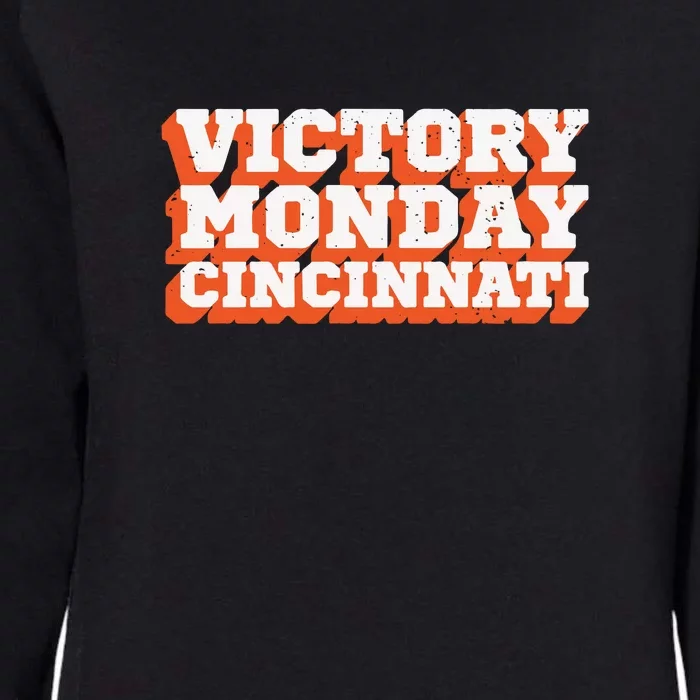 Victory Monday Cincinnati Womens California Wash Sweatshirt