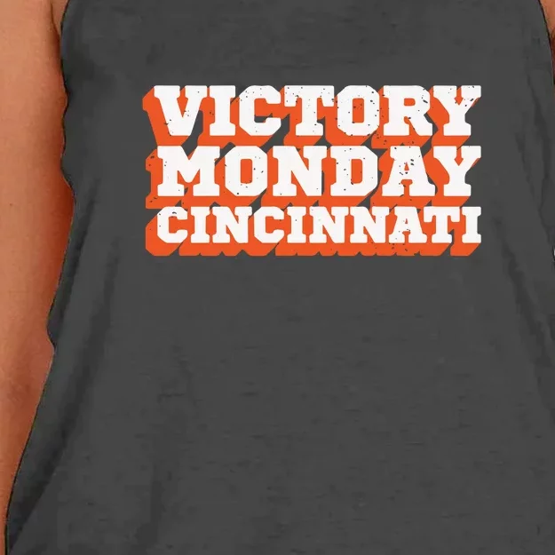 Victory Monday Cincinnati Women's Knotted Racerback Tank