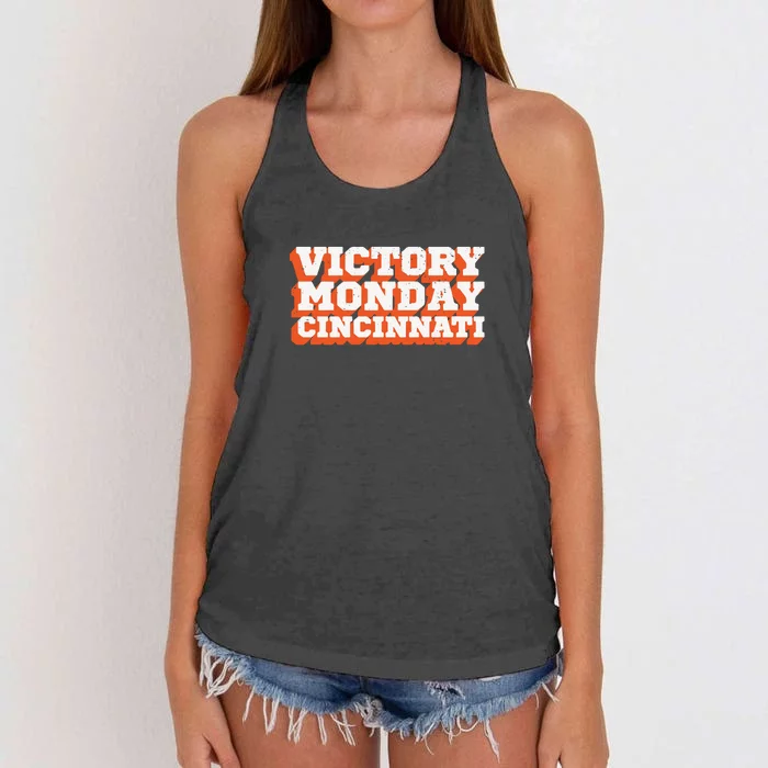 Victory Monday Cincinnati Women's Knotted Racerback Tank