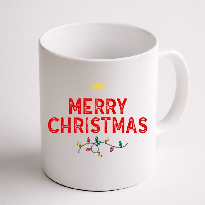 Vintage Merry Christmas Front & Back Coffee Mug