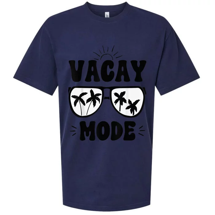 Vacay Mode Cute Vacation Summer Cruise Getaway Holiday Sueded Cloud Jersey T-Shirt