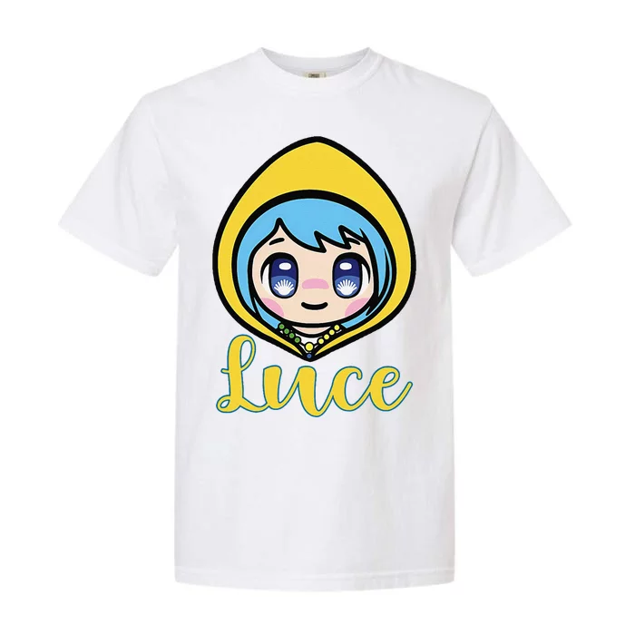 VaticanS Mascot Character Cute Anime Girl Luce Garment-Dyed Heavyweight T-Shirt