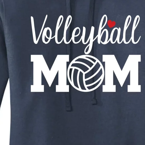 Volleyball Mom Cute Mom Life Volleyball Game Day Cheer Mom Gift Women's Pullover Hoodie