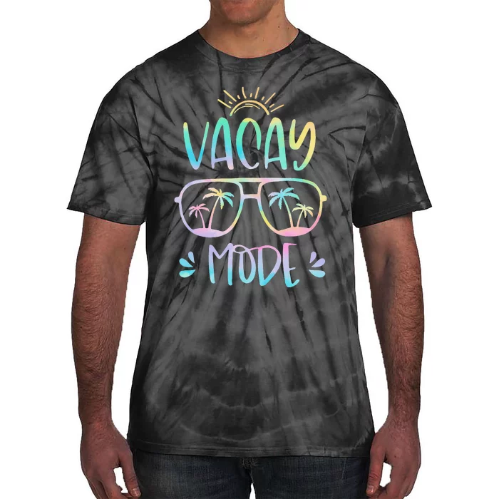 Vacay Mode Cute Vacation Summer Cruise Getaway Holiday Tie-Dye T-Shirt