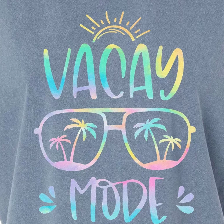 Vacay Mode Cute Vacation Summer Cruise Getaway Holiday Garment-Dyed Women's Muscle Tee