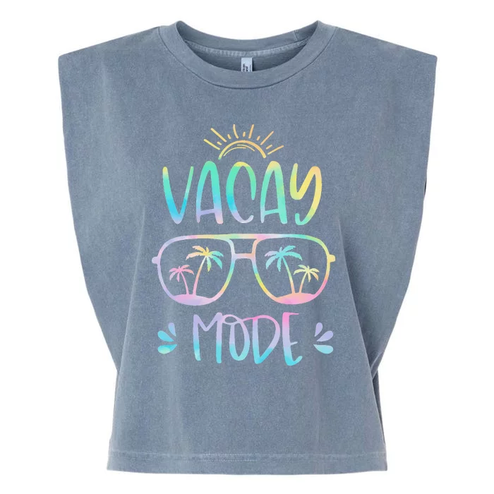 Vacay Mode Cute Vacation Summer Cruise Getaway Holiday Garment-Dyed Women's Muscle Tee