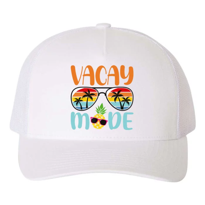 Vacay Mode Cute Vacation Summer Cruise Getaway Holiday Yupoong Adult 5-Panel Trucker Hat