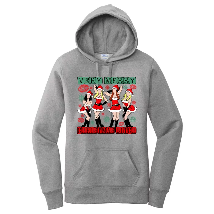 Very Merry Christmas Bitch Funny Girls Iconic Holiday Season Dancing Women's Pullover Hoodie