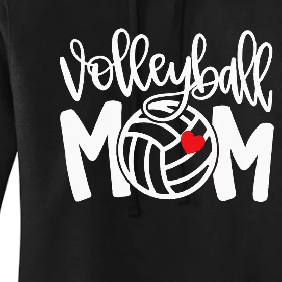 Volleyball Mom Cute Mom Life Volleyball Game Day Women's Pullover Hoodie