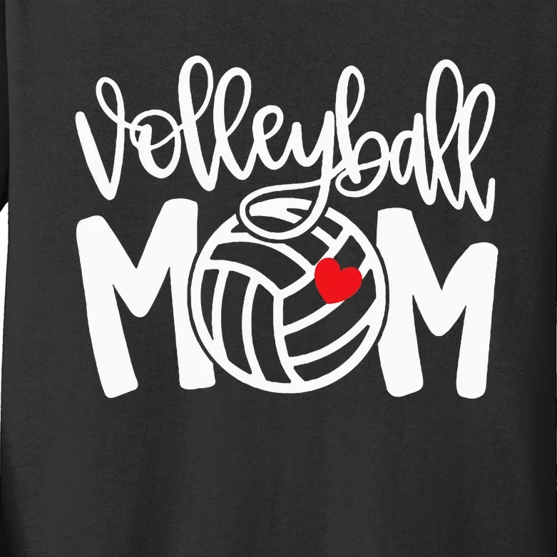 Volleyball Mom Cute Mom Life Volleyball Game Day Kids Long Sleeve Shirt