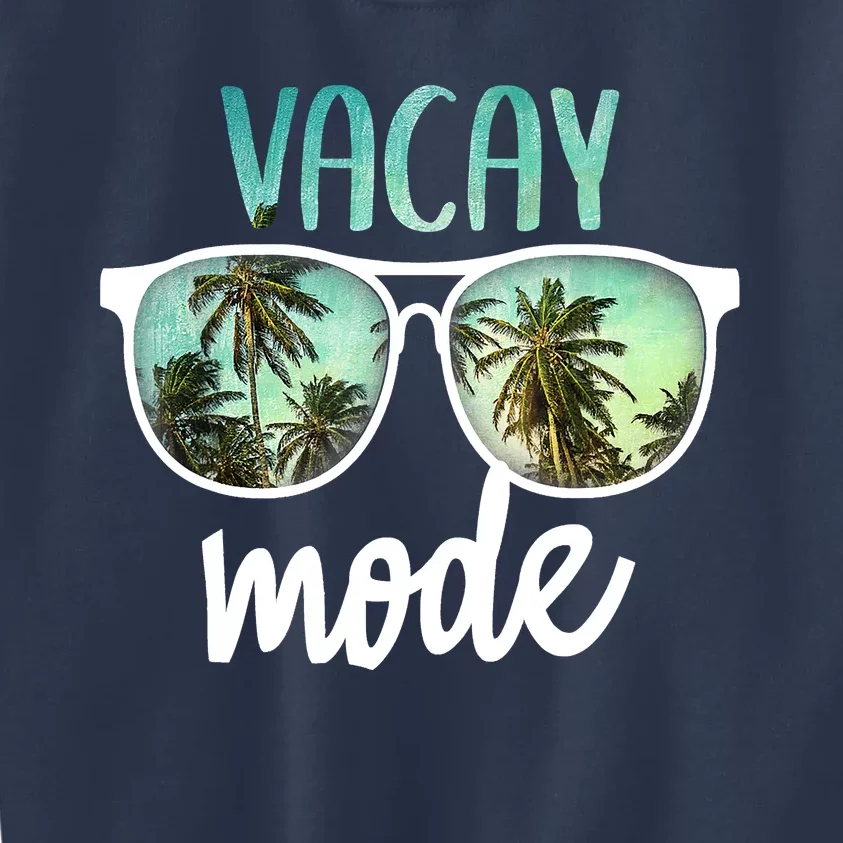 Vacay Mode Cute Vacation Summer Cruise Getaway Kids Sweatshirt