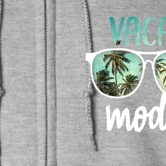 Vacay Mode Cute Vacation Summer Cruise Getaway Full Zip Hoodie