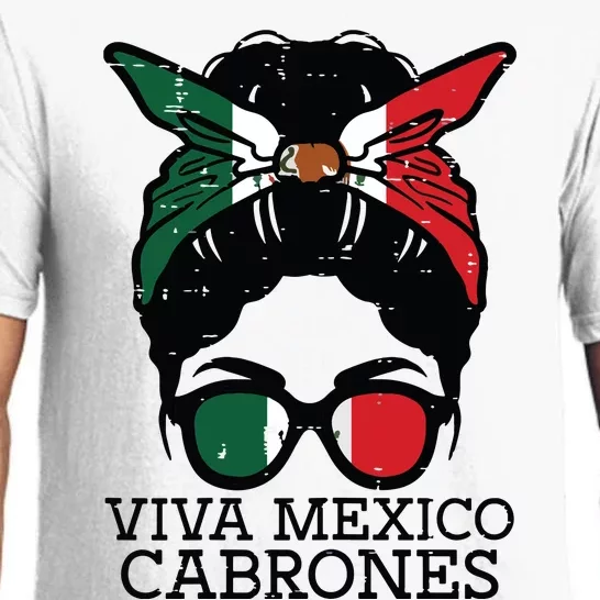 Viva Mexico Cabrones Bun Fun Mexican Independence Day Pajama Set