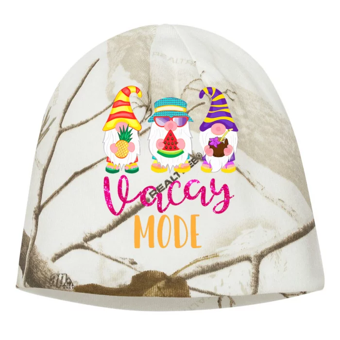 Vacay Mode Cute Summer Gnomes Funny Gifts For Wo Kati - Camo Knit Beanie