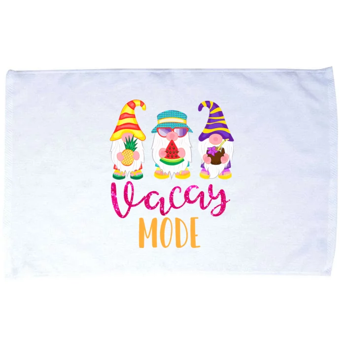 Vacay Mode Cute Summer Gnomes Funny Gifts For Wo Microfiber Hand Towel