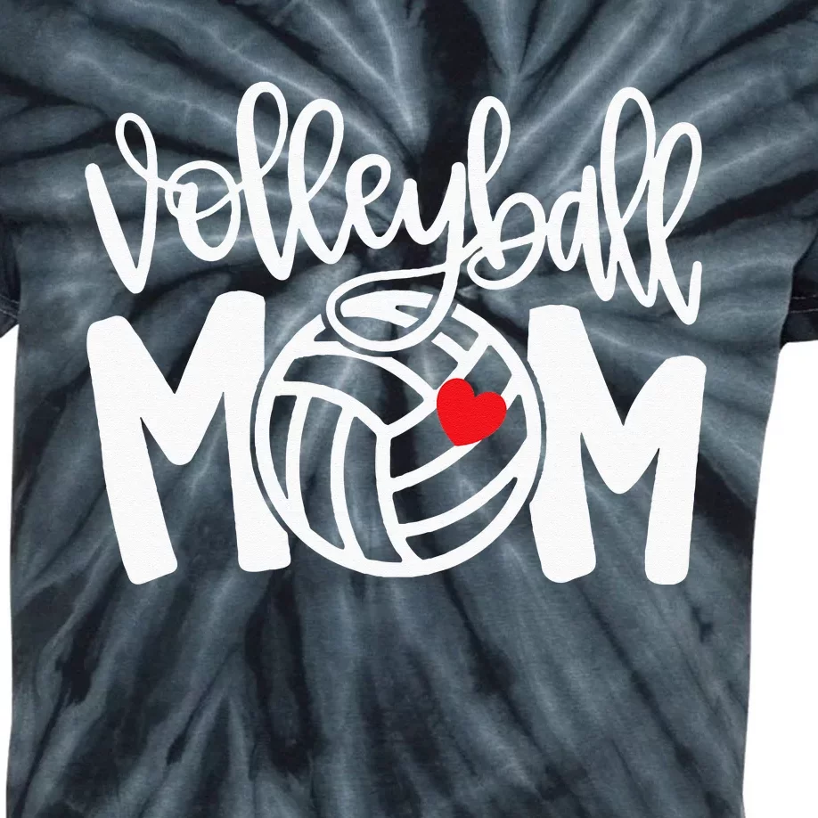 Volleyball Mom Cute Mom Life Volleyball Game Day Cheer Mom Kids Tie-Dye T-Shirt