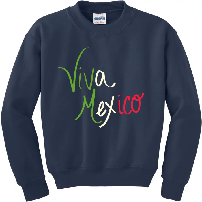 Viva Mexico Cinco De Mayo Mexican Independence Day Kids Sweatshirt