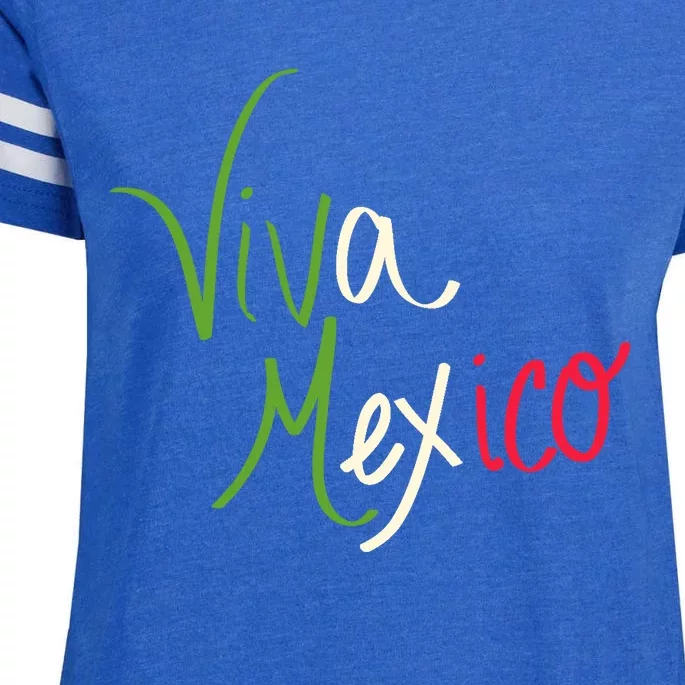 Viva Mexico Cinco De Mayo Mexican Independence Day Enza Ladies Jersey Football T-Shirt