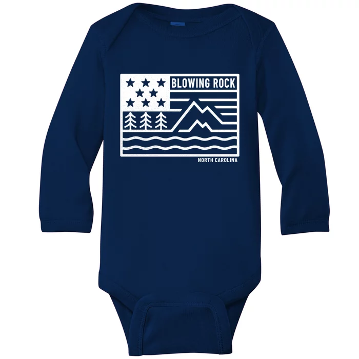 Visiting Mountain Cities Blowing Rock Nc Cute Gift Baby Long Sleeve Bodysuit