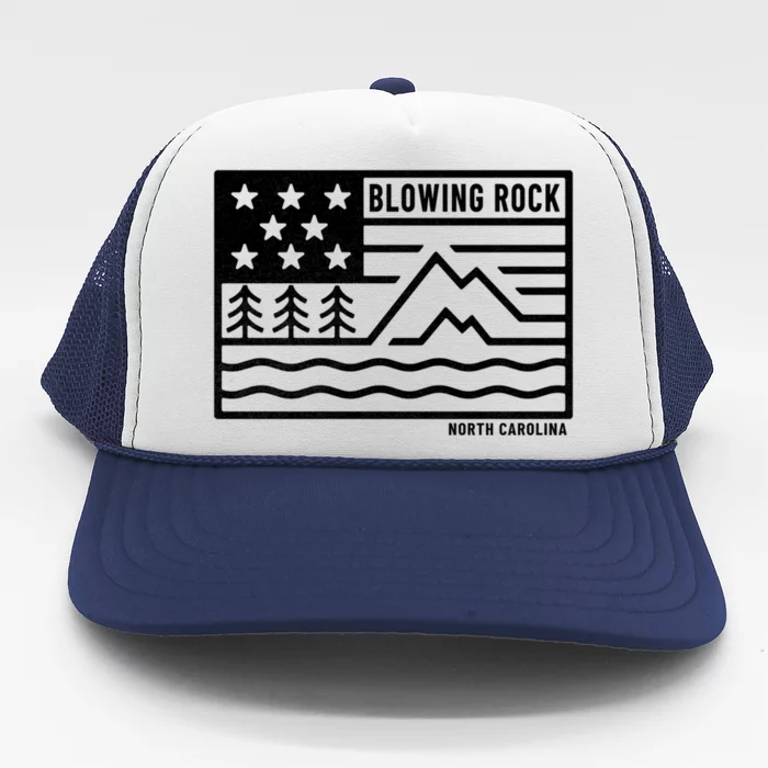 Visiting Mountain Cities Blowing Rock Nc Cute Gift Trucker Hat