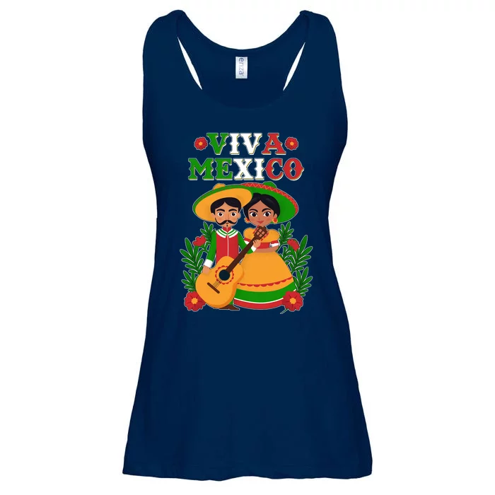 Viva Mexico Celebrate Mexican Independence Day Ladies Essential Flowy Tank