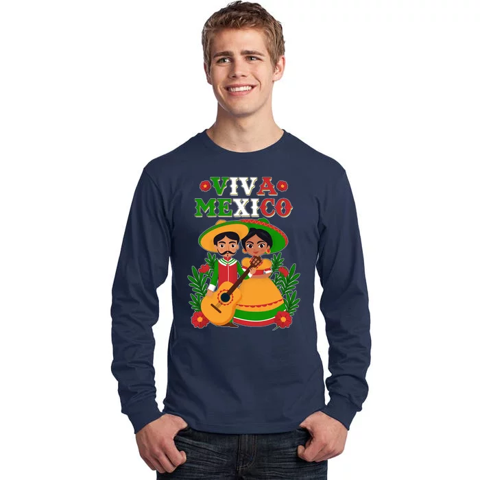 Viva Mexico Celebrate Mexican Independence Day Tall Long Sleeve T-Shirt