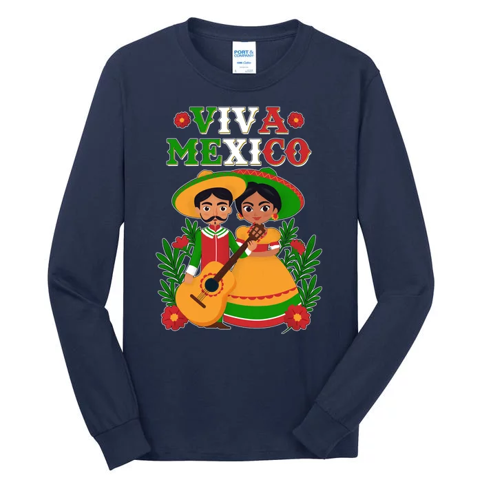 Viva Mexico Celebrate Mexican Independence Day Tall Long Sleeve T-Shirt