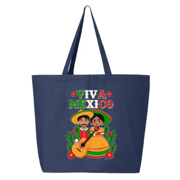 Viva Mexico Celebrate Mexican Independence Day 25L Jumbo Tote