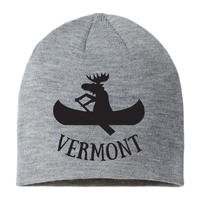 Vermont Moose Canoe Vacation T 8 1/2in Sustainable Knit Beanie