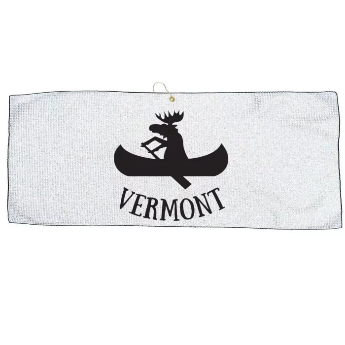 Vermont Moose Canoe Vacation T Large Microfiber Waffle Golf Towel