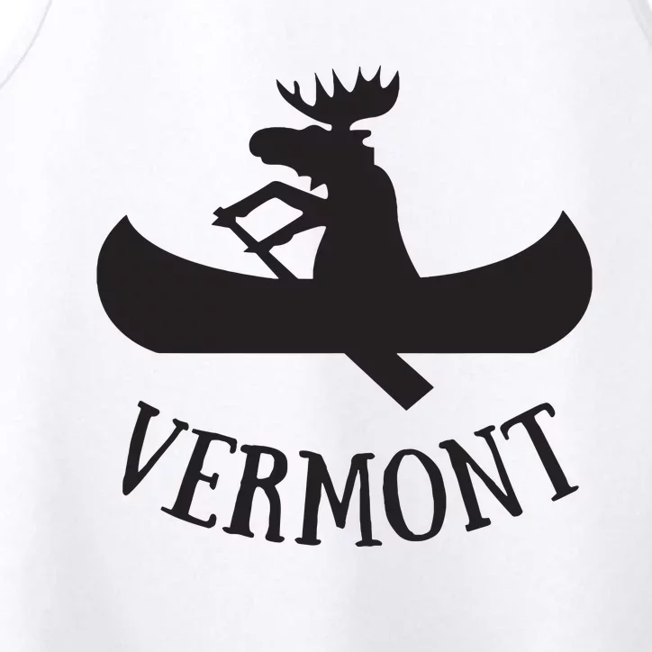 Vermont Moose Canoe Vacation T Performance Tank