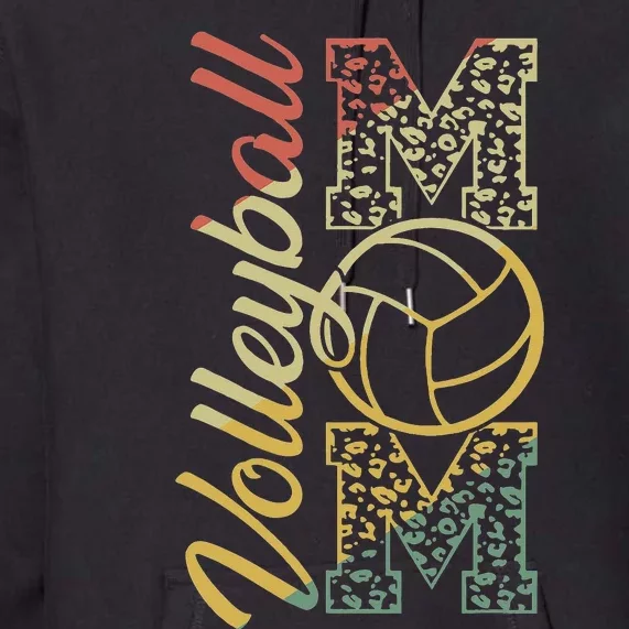 Volleyball Mom Cute Mom Life Volleyball Game Day Cheer Mom Premium Hoodie