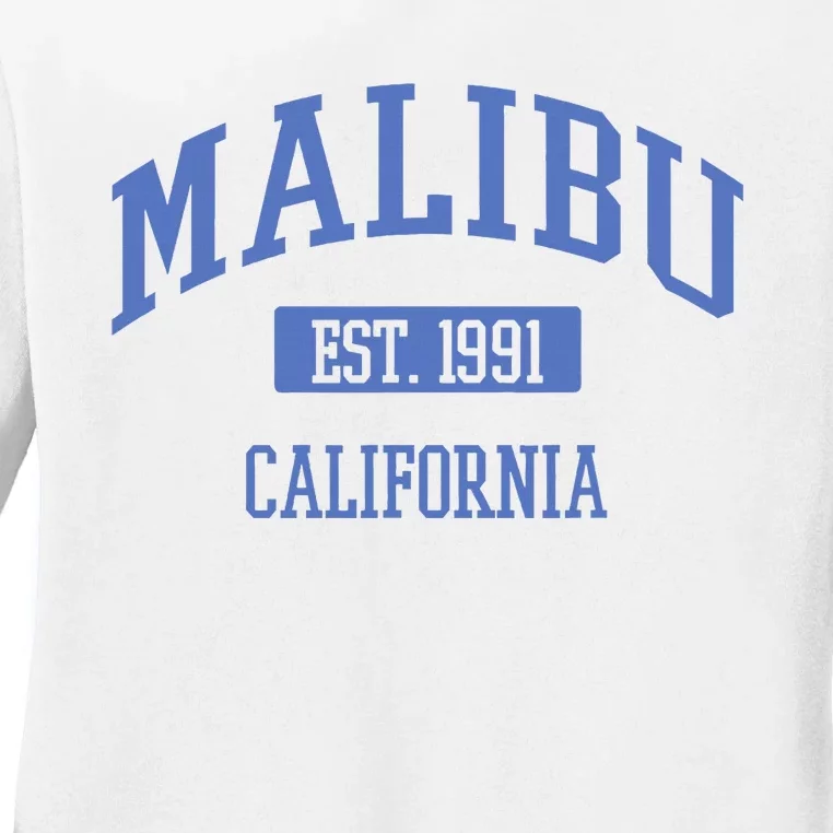 Varsity Malibu California Ladies Long Sleeve Shirt