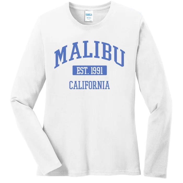 Varsity Malibu California Ladies Long Sleeve Shirt