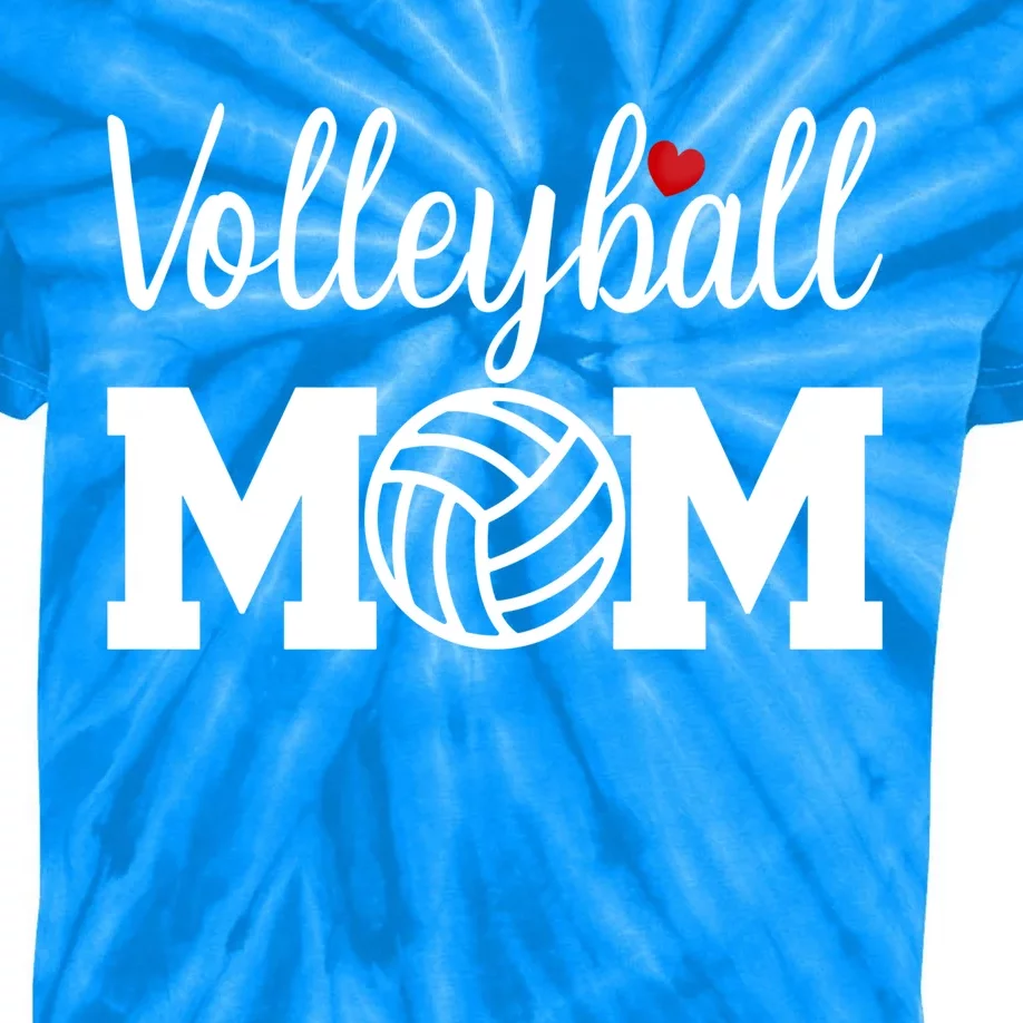 Volleyball Mom Cute Mom Life Volleyball Game Day Cheer Mom Gift Kids Tie-Dye T-Shirt