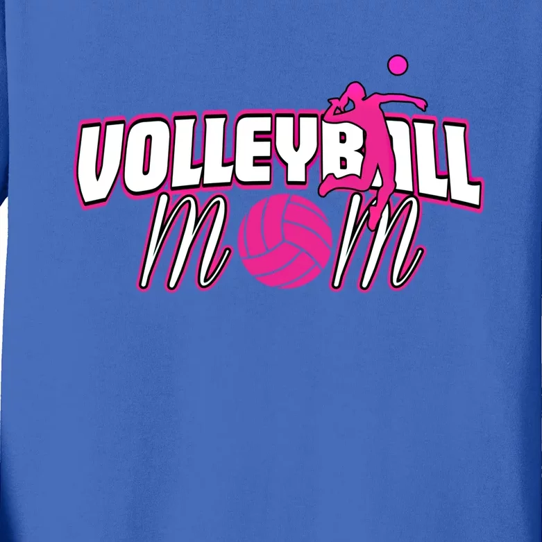 Volleyball Mom Cute Gift Kids Long Sleeve Shirt