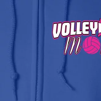 Volleyball Mom Cute Gift Full Zip Hoodie