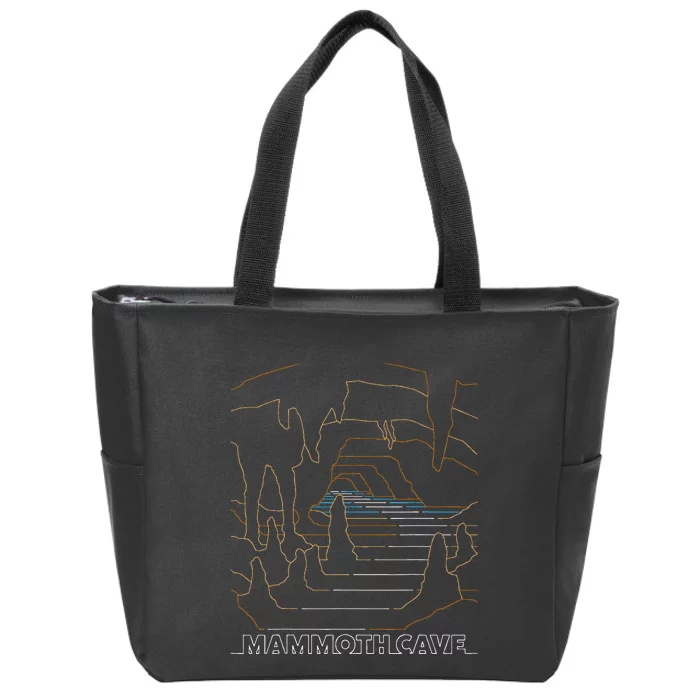 Vintage Mammoth Cave National Park Zip Tote Bag