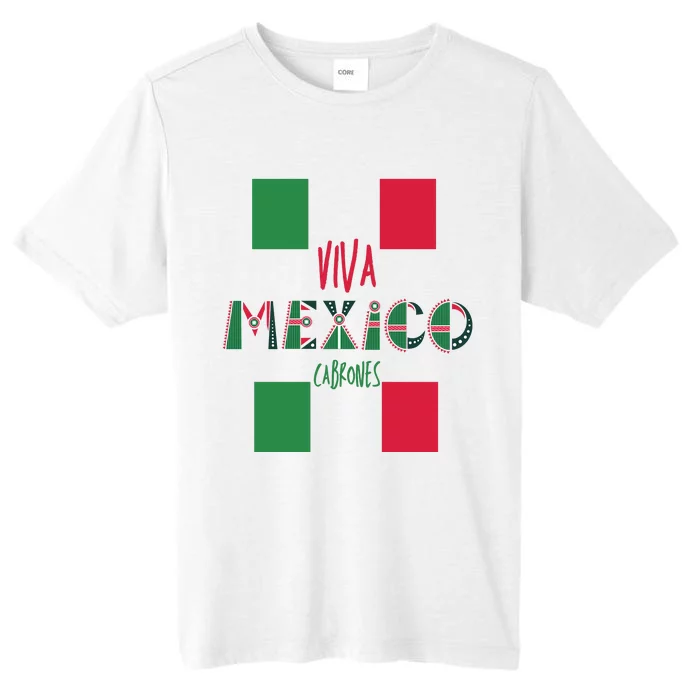 Viva Mexico Cabrones Funny Mexico Flag ChromaSoft Performance T-Shirt