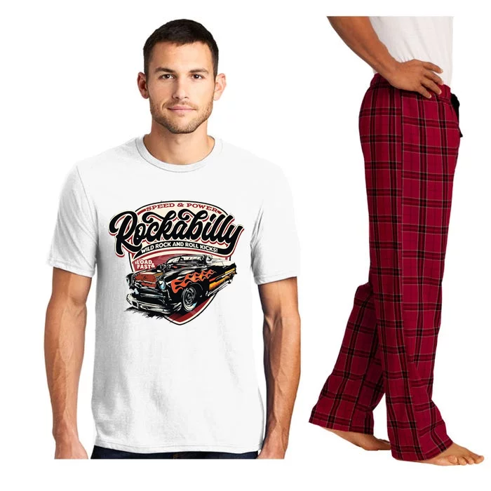 Vintage Muscle Car Graphic Pajama Set