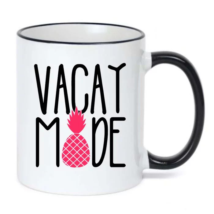 Vacay Mode Cute Pineapple Black Color Changing Mug