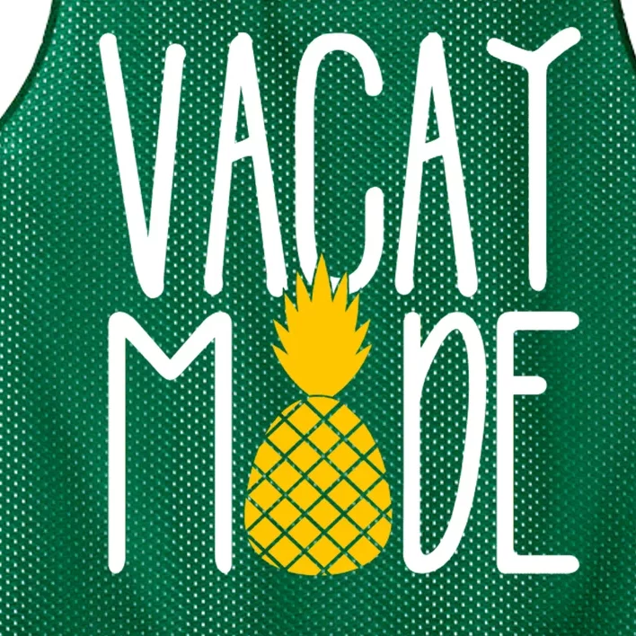 Vacay Mode Cute Pineapple Mesh Reversible Basketball Jersey Tank