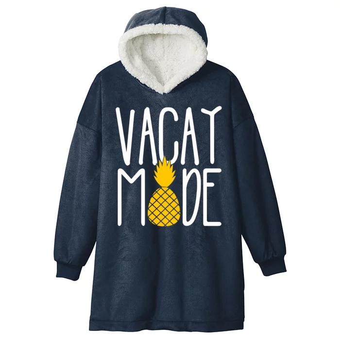 Vacay Mode Cute Pineapple Hooded Wearable Blanket